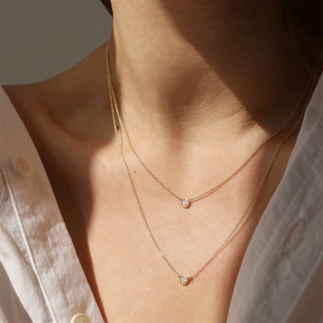 Collar Solitario Duo