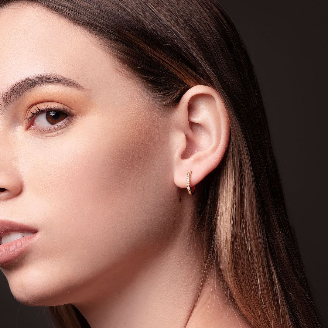 Aretes Hoops Brillantes Duo