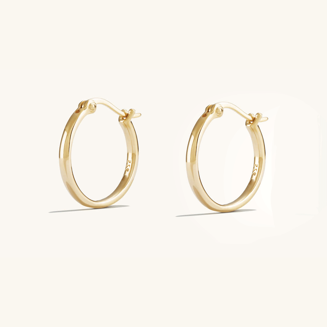 Aretes Midi Hoops+ Hoops Brillantes